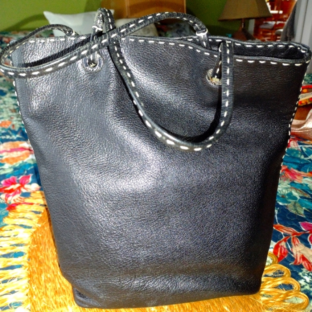 DKNY Small leather tote